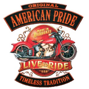 Sweat zippé american pride live to ride