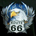 Logo american highway road 66.