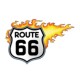Logo road 66 flaming.