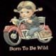 T shirt enfant born to be wild girl