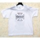 T shirt enfant white iron cross
