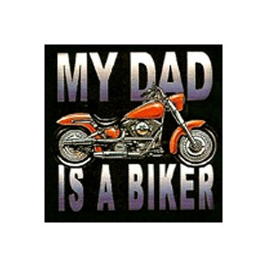 T shirt enfant my dad is a biker