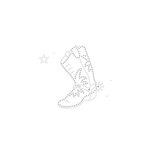 T shirt bottes country strass