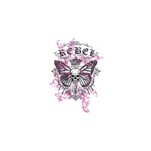 T shirt rebel butterfly