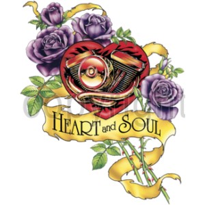 T shirt heart and soul