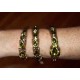 Bracelet snake pierres verte