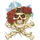 Débardeur skull flowers