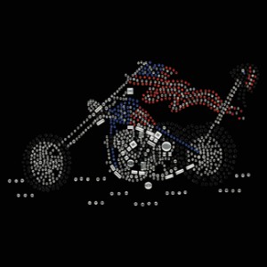 Débardeur strass captain america