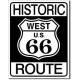 Plaque metal decorative Historic route 66