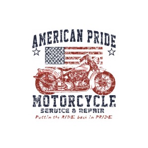 Sweat à capuche zippé american pride biker