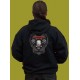 Sweat à capuche hardcore biker skull