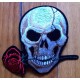 Patch, skull silver