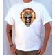 T shirt flaming clown skull