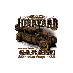 Débardeur junk yard garage rust never sleeps