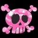 T shirt enfant pink skull