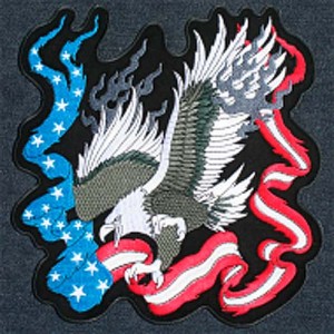 Patch, flag eagle