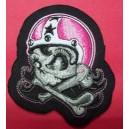 Patch, écusson lady rider red.