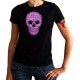 T shirt flowered skull