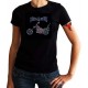 T shirt built to ride, strass