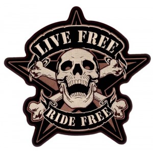 Patch, live free ride free camo grand model