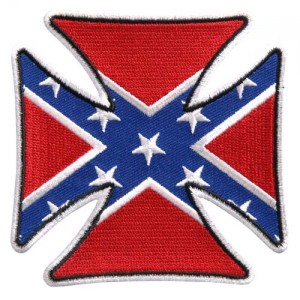 Patch  Iron Cross Rebel Flag