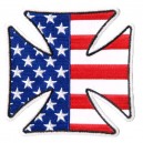 Patch  Iron Cross Rebel Flag