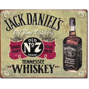 Plaque métal décorative Jack Daniel's Hand Made Whiskey