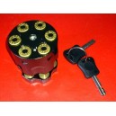 Grenade motorcycle disc lock