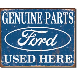 Plaque metal decorative ford parts used