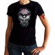 T shirt evil sugar skull studs