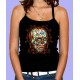 Débardeur sugar skull pinstripes