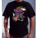 T shirt purple monster red hot rod