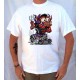 T shirt red monster purple hot rod