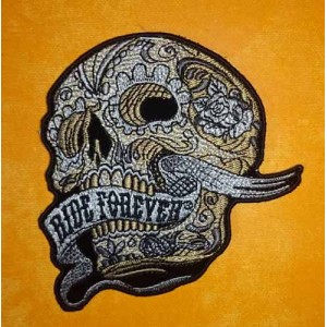 Patch, banner skull