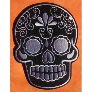 Patch, muerte grand model noir/argent