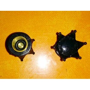 Bouchon de valve couronne noir