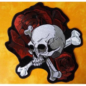 Patch skull and roses