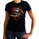 T shirt skull in hand