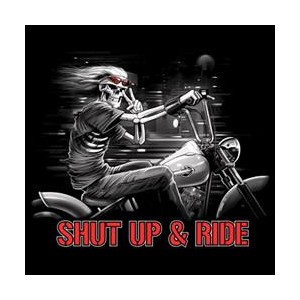 T shirt shut up and ride biker