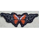 Patch, orange butterfly.