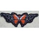 Patch,écusson orange butterfly.