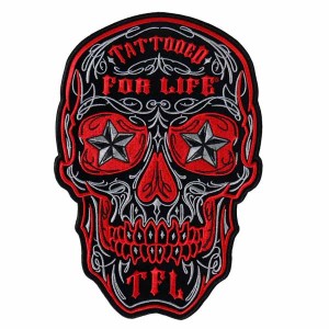 Patch, Muerte rouge, tattooed for life
