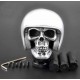 Pommeau de levier de vitesses skull biker silver