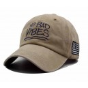 Casquette no bad vibes beige