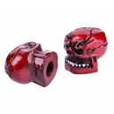 Bouchon de valve crazy skull rouge