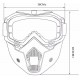 Face masque anti poussières kit complet avec lunette