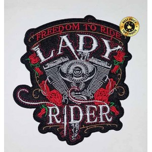 Patch, Lady Rider Freedom, roses rouge