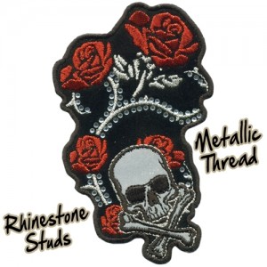 Patch, red foil roses grand model