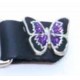 Chaine de gilet papillon violet