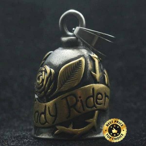 Guardian bell Lady rider gold